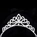 OUFO Crystal Tiara for Girls Sliver Flower Rhinestone Crowns Royal Hair Jewelry Decor Vintage Wedding Tiaras Princess Headband Birthday