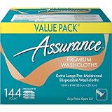 Assurance Premium Washcloths Value Pack 144 Count