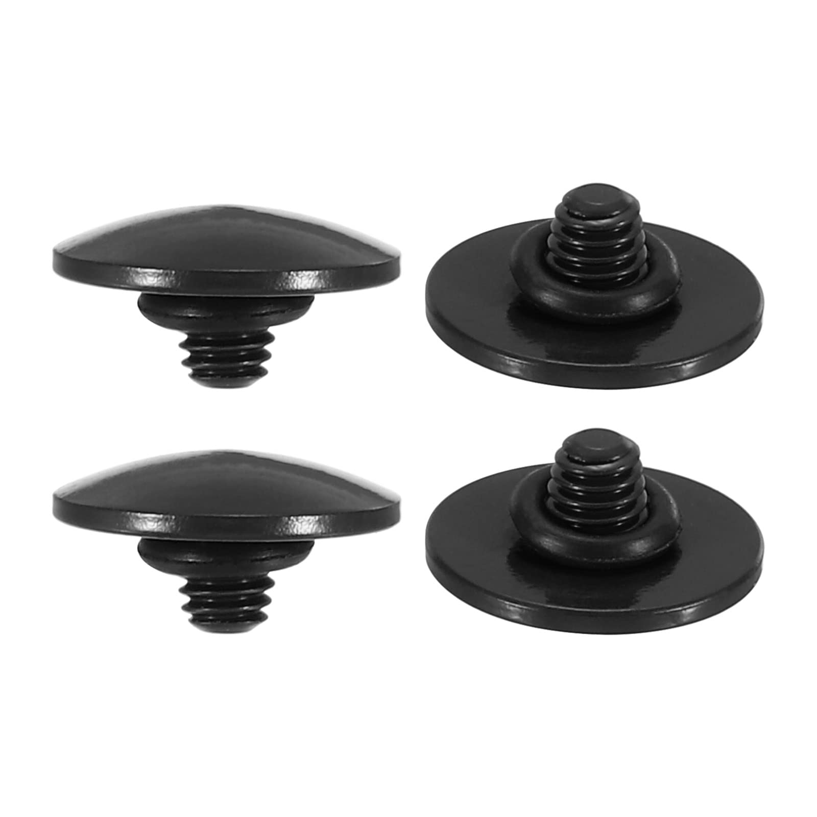 PATIKIL Camera Shutter Button, 4 Pack Soft Shutter Release Button Pure Copper Camera Button Convex suitable for Nikon for Fujifilm for Leica DSLR/SLR Camera, Black