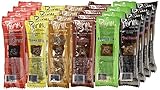 Primal Strips Meatless Vegan Jerky, Best Tasting Vegan Snack, High Protein, Low Fat, Guiltless, Non-GMO, Variety Pack Sampler; 24 Assorted 1 Ounce Strips