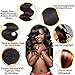 Bex Body Wave Hair Bundles 10 12 14 with 8 inch Closure - 100% Unprocessed Brazilian Human Hair Weave 10a Grade Body Wave Bundles with Closure-Natural Black Color (10 12 14 + 8)