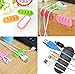 Adywe Black 5 Channels Desktop Adhesive Cable Clips Holders (10 pack),Cable Organizer and Cord Management for Your Wires, Desktop & Computer, Electrical, Charging or Mouse,Usb Cord