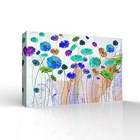 Wall26-Canvas Wall Art-Colorful Flower-Giclee Painting Wall Bedroom Living House Decoration Home Art - 12x18 inches