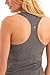 90 Degree By Reflex - Power Flex Racerback Tank Top - Heather Charcoal Medium