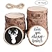 15 PCS Natural Unfinished Wood Slices with Bark 2.8’’-3.2’’ Craft Wood Kit Predrilled with Hole, Rustic Wooden Circles Rounds Great for Christmas Ornaments, DIY Crafts, Wedding Centrepiece