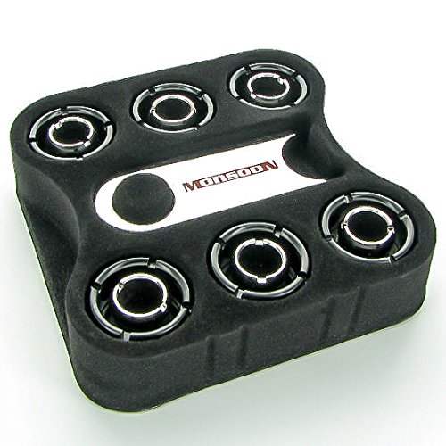 Monsoon G1/4" to 7/16" ID, 5/8" OD Free Center Compression Fitting for Soft Tubing, Matte Black, 6-Pack - Thumbnail 4