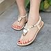 ❀Todaies Women Summer Flip Flop Women Rhinestone Owl Sweet Sandals Clip Toe Sandals Beach Shoes 2018