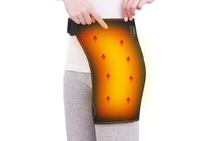 Electric Heated Hip Wrap, Heating Thigh Brace Therapy Heated Hip Support for Bursitis, Hamstring, Arthritis, Bursitis, Injuri