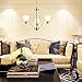 VINLUZ 3 Light Contemporary Chandeliers Brushed Nickel Modern Light Fixtures Ceiling Hanging Classic Pendant Lighting for Foyer Bedroom Dining Room Bathroom