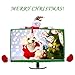 MOSTOP Computer Decoration Cover Christmas Computer Decoration Case Three Dimensional Cartoon Computer Monitor Border Cover (Snowman)thumb 4