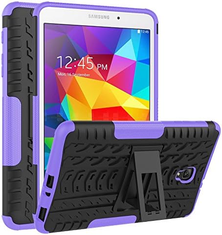 Galaxy Tab A 8 2017 Case, VUV [Kickstand Feature] High Impact Hybrid Drop Proof Armor Defender Full-body Dual Layer Protective Case Cover for Galaxy Tab A 8.0 (SM-T380/T385) 2017 Release - Purple