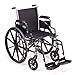 Invacare Models TRSX58FBP/T93HCP Tracer SX5 Wheelchair With Desk Length Arms and Hemi Footrests with Heel Loops, 18