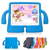 Lioeo iPad Air 2 Kids Case iPad Air Kids Case Cute 3D Cartoon Light Weight Shock Proof Protection Cases EVA Foam Protective Children Cases and Covers for Apple iPad 5 6 Generation New iPad 2017 (Blue)