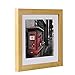 BOJIN 8x8 Picture Frames Holds 6x6 Wooden Square Photo Frame with Mat for Wall Hanging or Table Top-Green