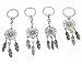 yueton Pack of 4 Handmade Dream Catcher Key Ring Key Chain Charm for Bag Hanging Ornament