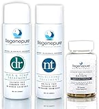 REGENEPURE - DR Shampoo, 8 Ounces + NT Shampoo, 8 Ounces + Biotin Supplement, 90 Capsules