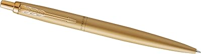 Parker Jotter XL Ballpoint Pen Monochrome Matte Gold Medium Blue Ink Gift Box