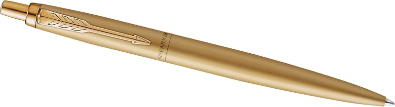 Parker Jotter XL Ballpoint Pen Monochrome Matte Gold Medium Blue Ink Gift Box