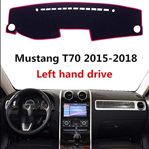 HCDSYSN left hand drive car dashboard cover,For Mustang T70 2015 2018 anti dust simple car dashboard mat