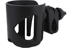 Cup Holder for All UppaBaby Strollers - Fits Every Vista, Curz, and Minu Model - Attaches in Seconds - Folds with Stroller - 