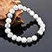 CHOKER Distant Bracelets Couples Black Matte Agate & White Howlite 8mm Beads Bracelet His Hers Relationship Friendship Gift