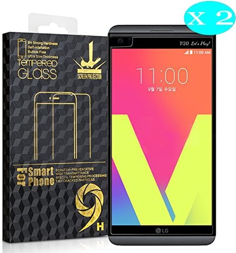LG V20 Screen Protector,[2 Pack]TKOXI Anti-Scratch No-Bubble Installation Premium Tempered Glass Screen Protectors for LG V20, 5.7 inch, Lifetime Replacement Warranty