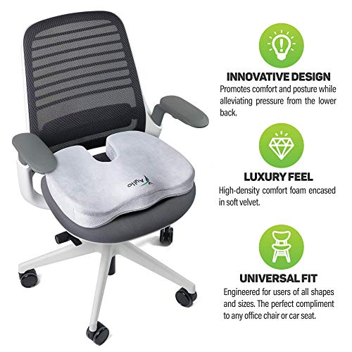 Seat Cushion for Desk Chair Back Pain, Tailbone Relief, Coccyx, Butt