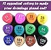 Alcohol Based Markers - 12 Color Marker Set, Dual Tip Chiseled & Fine Point - Premium Grade Markers for Children & Adult Coloring Materials, Design, & Fashion, School, Art, Calligraphy