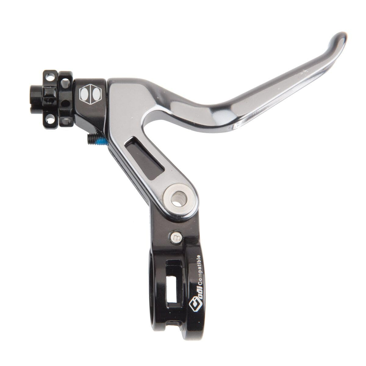 Photo 1 of Box One Genius BMX Long Reach Left Brake Lever with Clamp and Adjustable Reach for Precision Control and Safety, Compatible with Rear Brake BMX, BMX Brake Kit Components | Silver