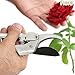 FLORO Pruning Shear, 8 Inches, All Steel, Rust-Resistant Secateur, Non-Stick Sharp Blades, Low Friction Coating, Comfortable Rubber Handle, Security Lock, Black and Silver Colorthumb 1