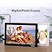 Digital Photo Frame 15 Inch,Kenuo Advertising Media Player 16:9 with 1280 x 800 HD LED Screen & Remote Control and Auto On/Off Timer - Black