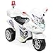 Best Choice Products Kids 6V Electric Ride On 3-Wheel Police Motorcycle, White