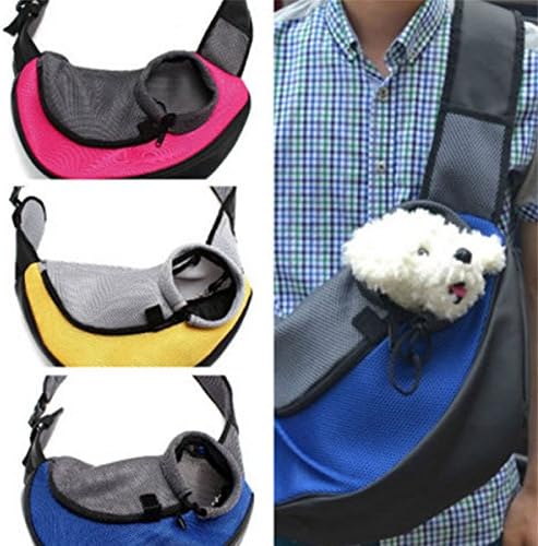M Pet Dog Cat Carrier Mesh Sling Backpack Travel Tote Shoulder Bag