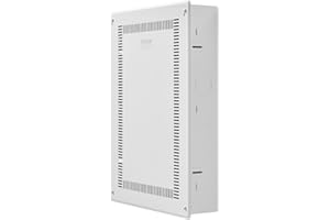 VEVOR Structured Media Enclosure, 20-Inch, Recessed in-Wall Media Box with Cover, Wall-Mount Cable Management Box Kit, Structured Wiring Multi-Media Cabinet, Cold-Rolled Steel, for TV Home Theater