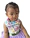 10-pack Baby Girls Bandana Drool Bibs&FREE Baby Washcloth GIFT, Absorbent Cotton Bibs Super-Stylish Anti-Smell Anti-Bacterial Apron Bibs Quick Dry Avoids Drool Rash with Nickel-Free Snaps