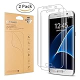 Galaxy S7 Edge Protector [Not Tempered Glass],Arbalest New Generation [Easy Installation] Full Coverage Ultra Clear HD High Definition American Film, [2-PACK]
