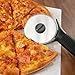 Pizza Cutter Slicer Wheel - LEMCASE Kitchen Tools and Gadgets with Stainless Steel Blade and Silicone Grips, Black