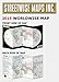 Streetwise World Map - Laminated Time Zone Map of the World - WORLDWISE