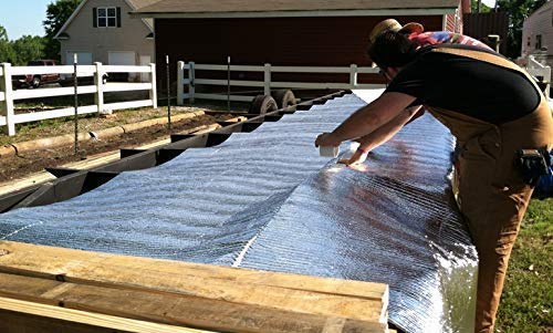Thermal Aluminum Foil Foam Insulation- (2 Ft X 50 Ft Roll) Industrial Grade Radiant Barrier Great for Soundproofing, Automotive Insulation, Weatherproofing Roofs, Floors, Windows, Garages, RV's, More