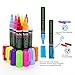 Chalk Markers for Chalkboard by PAVLIN – Reversible Tip (6mm Ball or Chisel tip) Set of 8 Colored Erasable Chalkboard Pens – for Classroom, Bistros, Cafes – Non-Toxic & Dust-Free Chalk Ink Markers