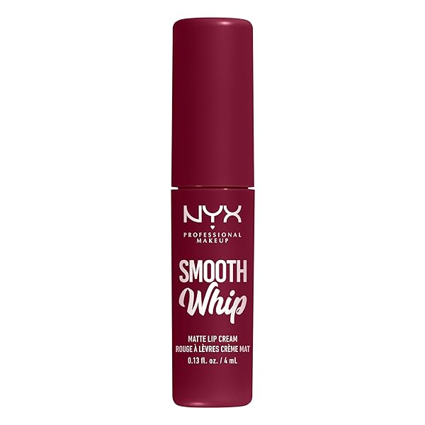 NYX PROFESSIONAL MAKEUP SMOOTH WHIP MATTE LIP CREAM, LONG LASTING, MOISTURIZING, VEGAN LIQUID LIPSTICK – CHOCOLATE MOUSSE (DEEP RED BROWN)