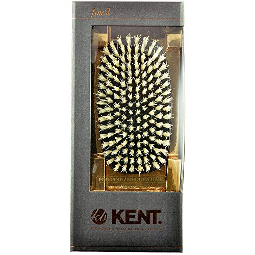 Kent MN1B Finest Men's Military Style Rectangular Ebonywood Hair Brush