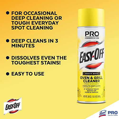 Easy Off Professional Oven & Grill Cleaner Can, Yellow, 1.5 lb, 24 Oz Pricepulse