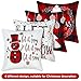 Jetec 4 Pieces Christmas Decorative Pillow Cover Buffalo Plaid Sofa Back Throw Cushion Cover for Winter Christmas Thanksgiving Day Home Decoration, 18 by 18 Inches (Chic Color)
