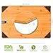 Large Cutting Board - Natural Organic BAMBOO Wood Chopping Board for Meat - Vegetables and Cheese with Non Slip Feet and Knife Sharpener for Kitchen - (18 X 12 Inch) by Eco President