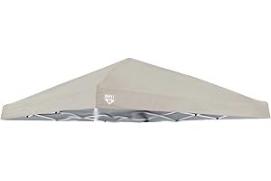 for Canopy Top for Quest Q64 10' x 10' Slant Leg Instant Up Canopy Gazebo Replacement Tent Parts (Khaki)