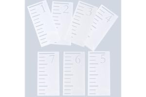 THOVORRNL 7 Feet Growth Chart Stencil Kids Height Growth Chart Measuring Kids Height Wall Decor Reusable Template Painting Ruler on Wood Wall Rustic Decor for Farmhouse Bedroom