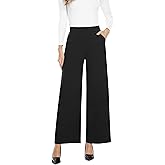 MISS MOLY Women's Wide Leg High Waisted Palazzo Pants Casual Business Dress Pants Pull On Stretch Trousers with Pockets