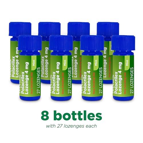 AMAZON BASIC CARE NICOTINE POLACRILEX MINI LOZENGE, 4 MG (NICOTINE), STOP SMOKING AID, MINT FLAVOR, 216 COUNT (PACKAGING MAY VARY)