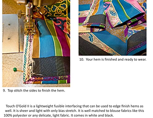 Superpunch Touch O'Gold II Black HTC1850-2 - 20 Inches Wide, Fusible Lightweight Woven Interfacing Sold by The Yard - Thumbnail 6